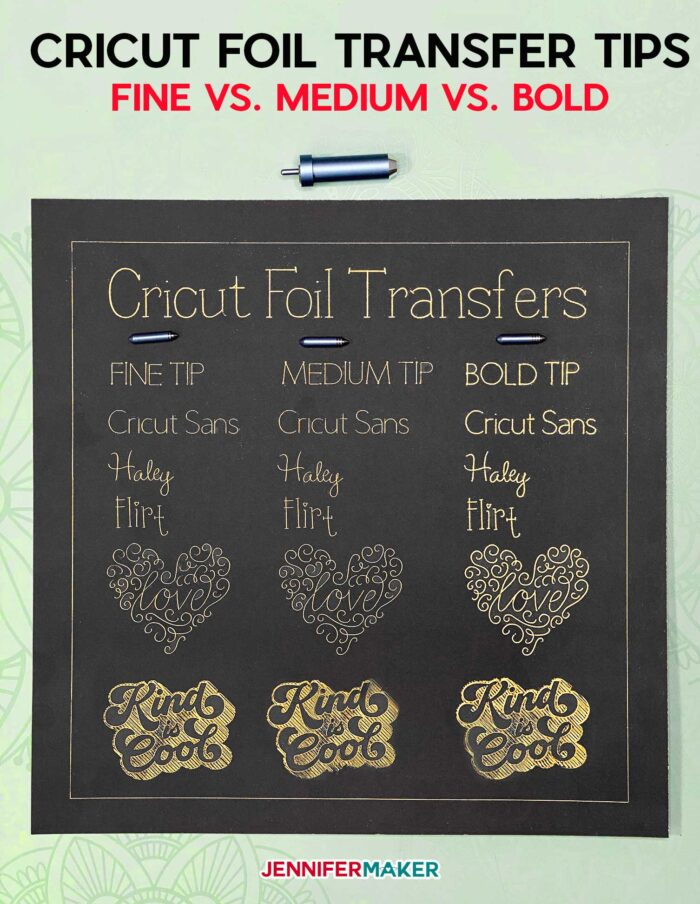 Cricut Joy Foil Transfer Kit