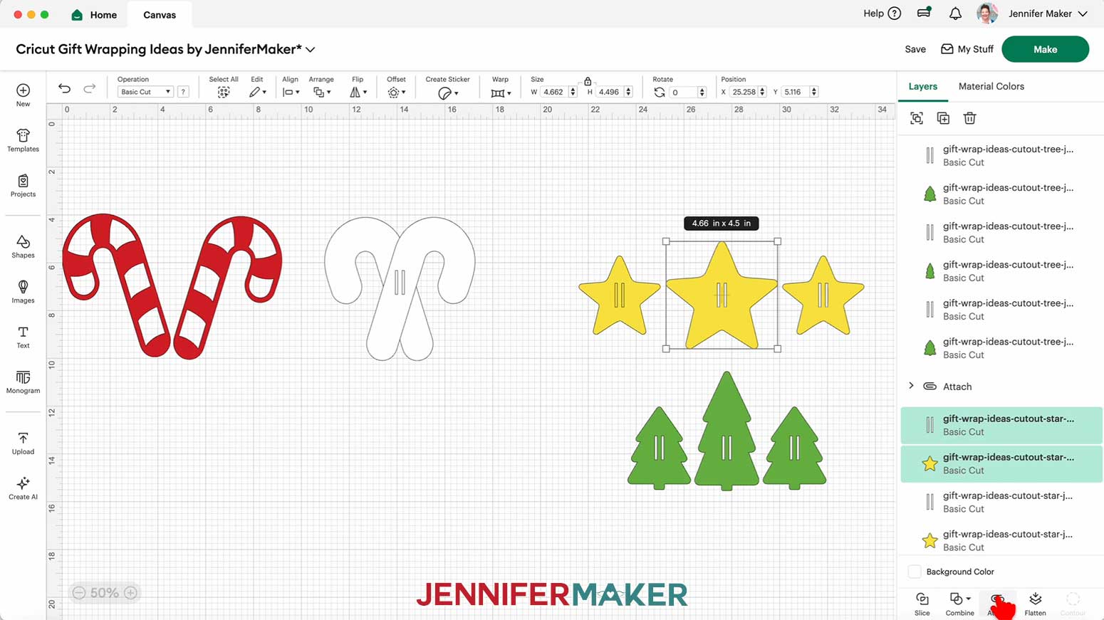 Select a solid slider layer and a corresponding slot piece, then click "Attach."