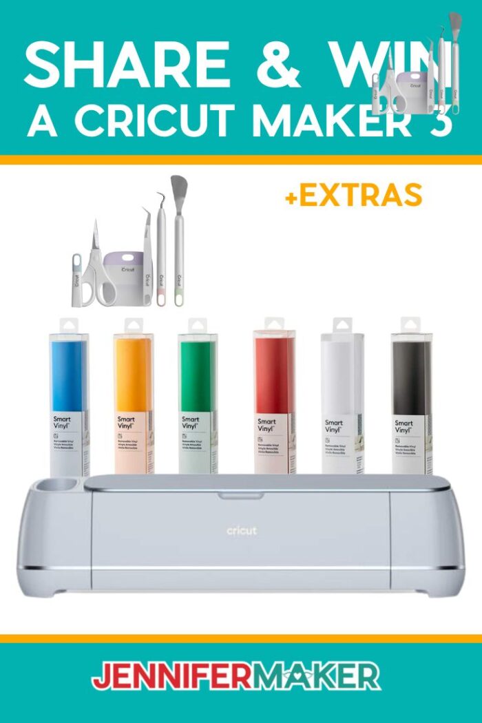  Cricut Giveaway: Enter to win a Cricut cutting machine. Contest ends on the last day of each month. Open to US and Canadian residents only. See official rules for details. #cricut #cricutmaker