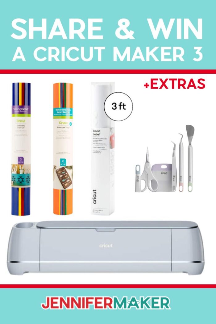 Cricut Giveaway: Enter to win a Cricut cutting machine. Contest ends on the last day of each month. Open to US and Canadian residents only. See official rules for details. #cricut #cricutmaker
