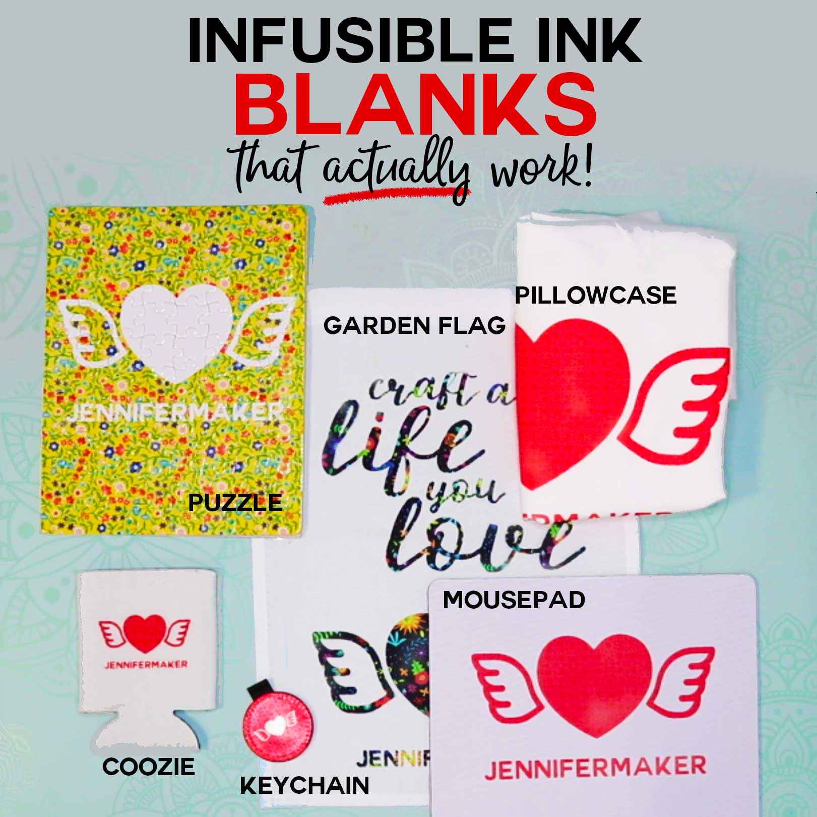 Cricut Infusible Ink Blanks & Materials that actually work! - List of What You Can Put Infusible Inks On #cricut #infusibleink #easypress