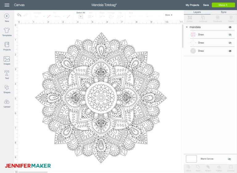 Download Cricut Infusible Ink Coloring: Mandala Totebag - Jennifer ...