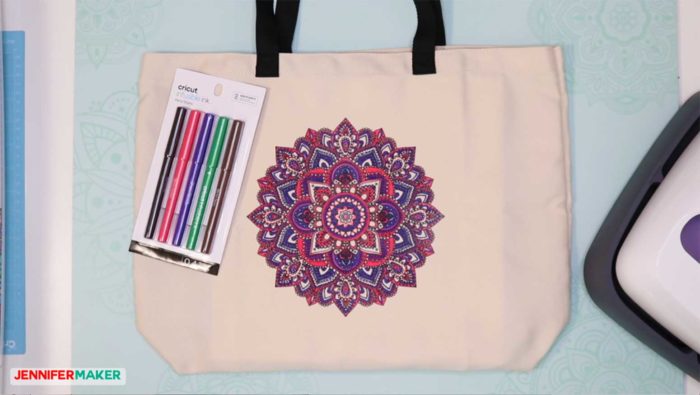 Cricut Infusible Ink Coloring with Pens - Make a Mandala Totebag! 