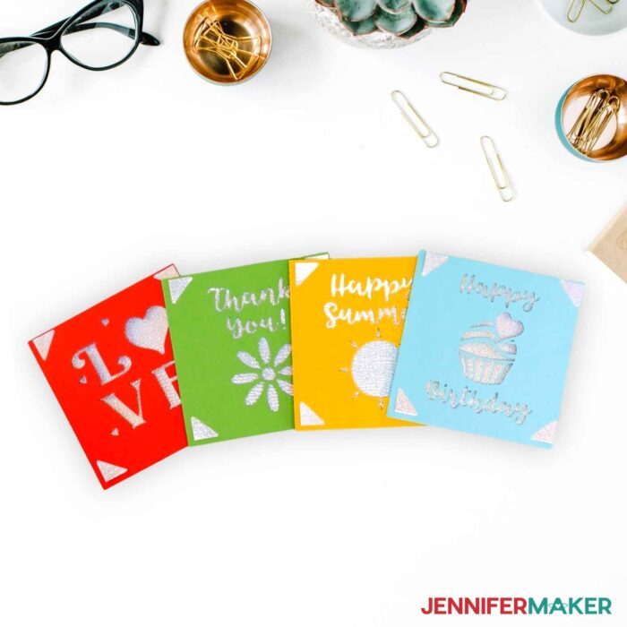 Cricut Insert Cards: 2 x 2 Mat Designs and Tips - Jennifer Maker