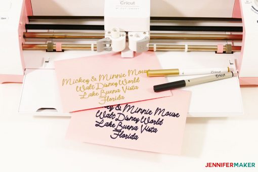 how to make business cards with cricut pens