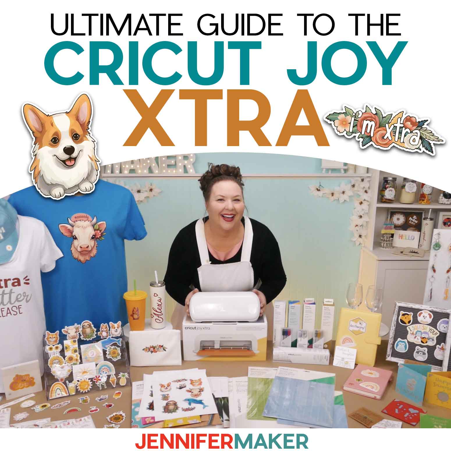 Cricut Joy Xtra cutting machine Ultimate Guide with JenniferMaker