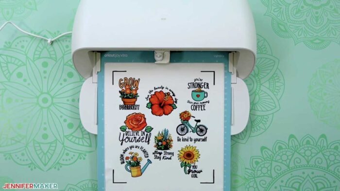 Print then cut stickers on the Cricut Joy Xtra