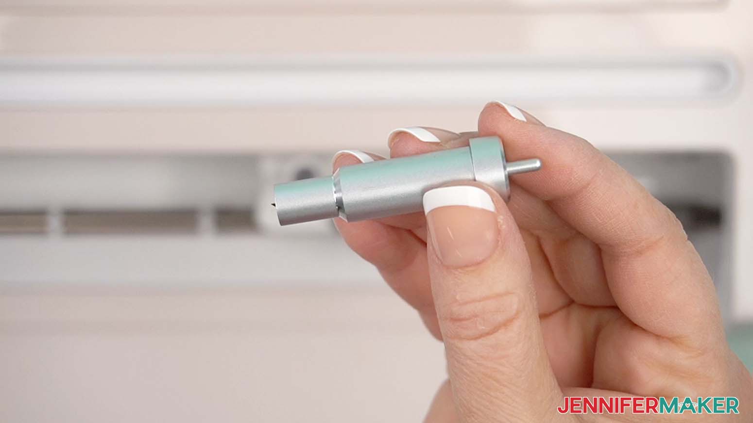 Check the Cricut premium fine-point blade before installing it in the machine.