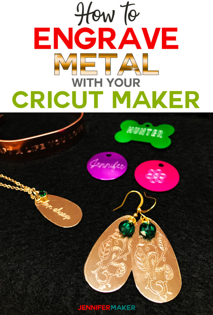 Download Cricut Maker Engraving Tool On Metal Dog Tags Bracelets And Earrings Jennifer Maker