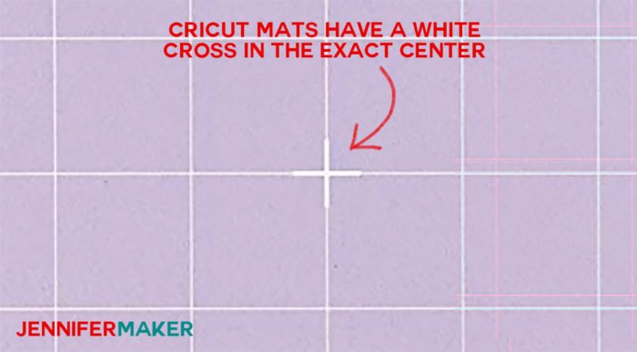 A purple Cricut StrongGrip mat with a white cross in the center