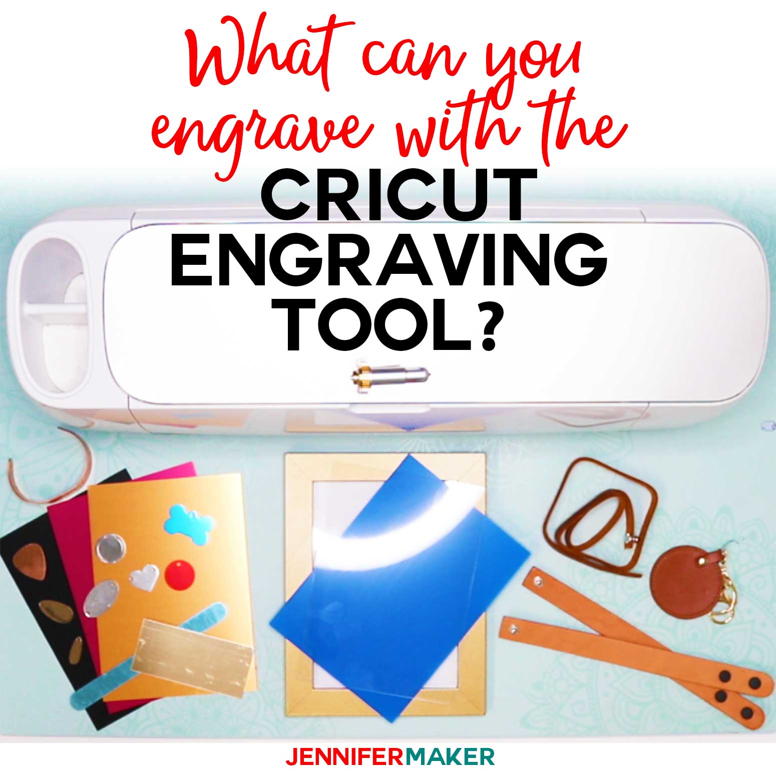 Cricut Maker Engraving Tool Materials: What Can You Engrave with Your Cricut? #cricut #engraving #cricutmaker