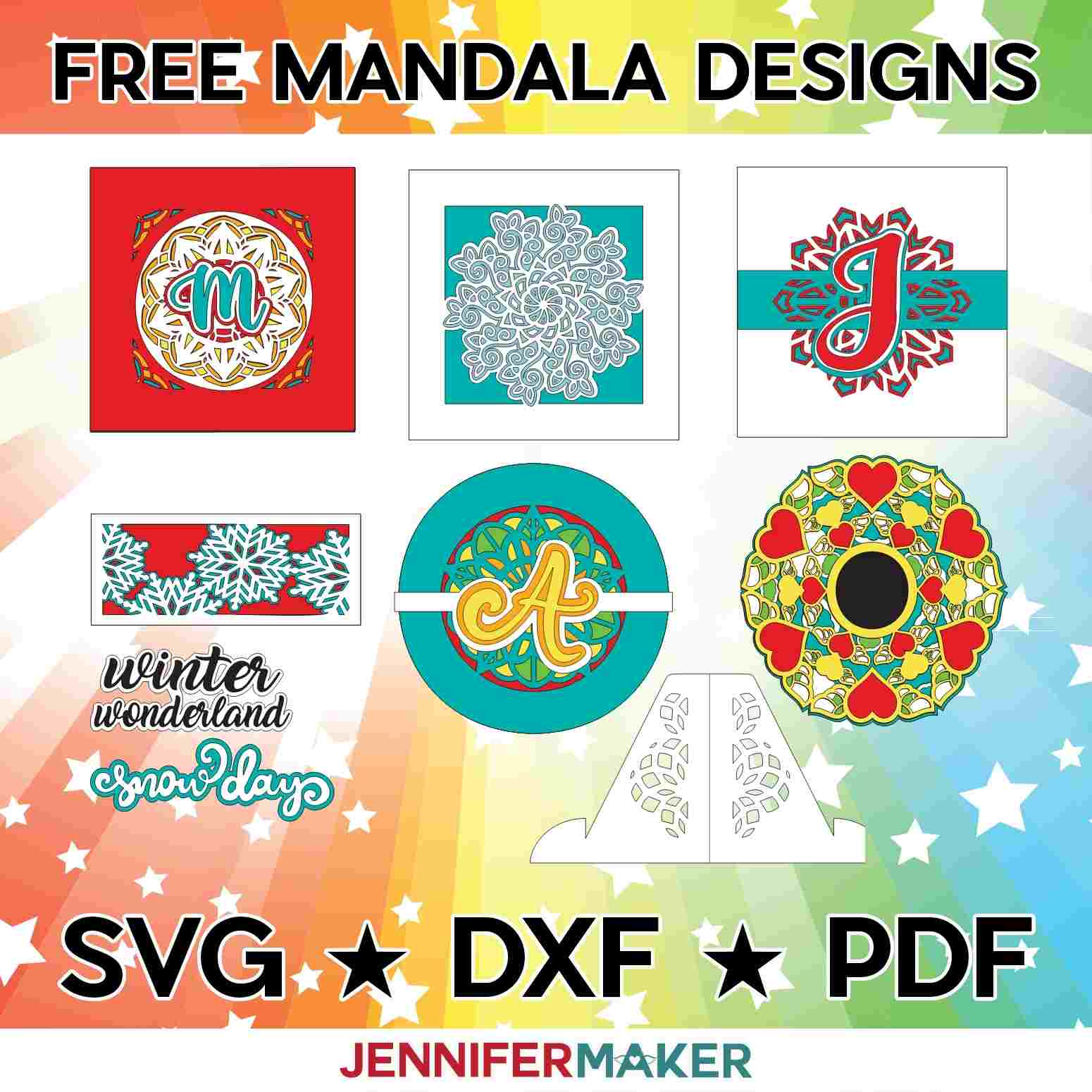 Easy Cricut Mandalas to Customize and Personalize + DIY Easel