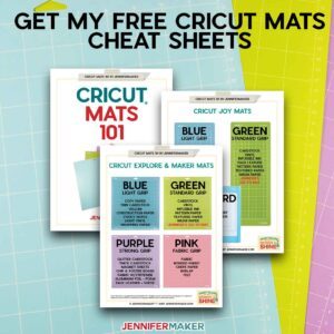 How to Clean Cricut Mats + FREE Mat Cheatsheet! - Jennifer Maker
