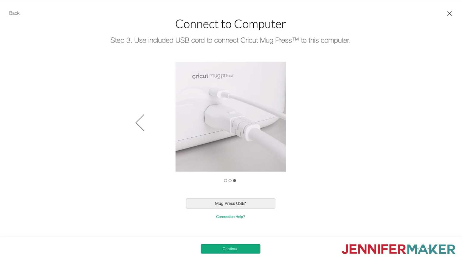 Connecting the Cricut Mug Press to a computer