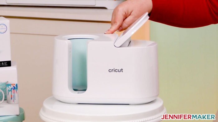 Cricut Mug Press has one touch operations -- it sets the temperature and pressure for you!