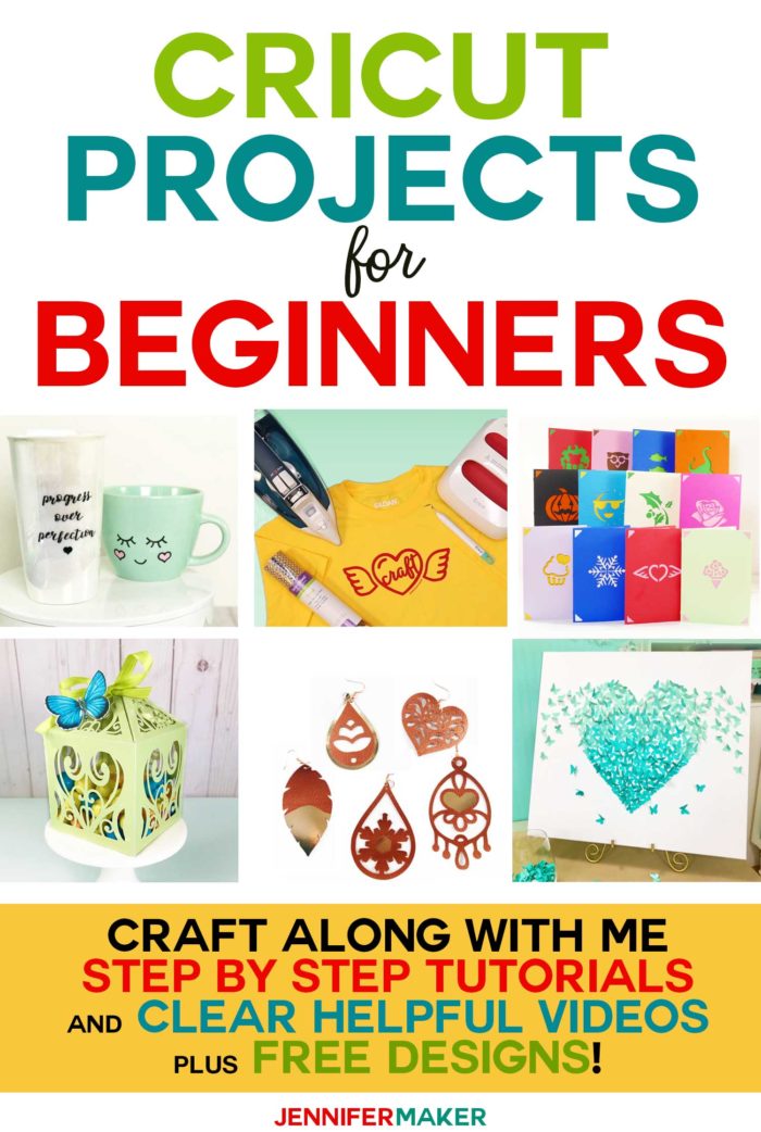 Cricut Projects for Beginners with ideas and tutorials for Cricut Maker and Cricut Explore Air 2 - Free Files & Craft Projects! #cricut #svgcutfiles