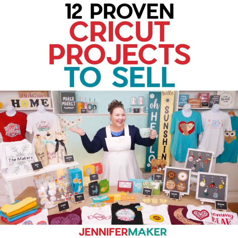 12+ Cricut Projects to Sell + Free Care Cards!