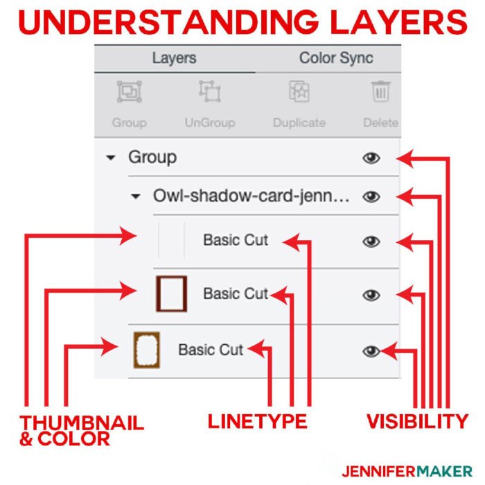 Understanding the Layers Panel for Cricut Scoring