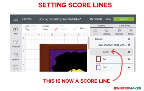 Cricut Scoring Tools And Tips How To Attach Score Lines Jennifer Maker