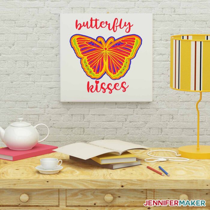 FREE SVG 3D Butterfly Wall Art to Hang in Your Home