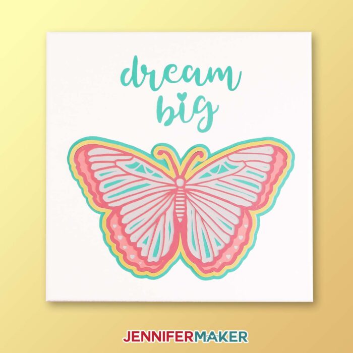 15 Minute 3d Butterfly Wall Art With Cricut Explore 3 Jennifer Maker