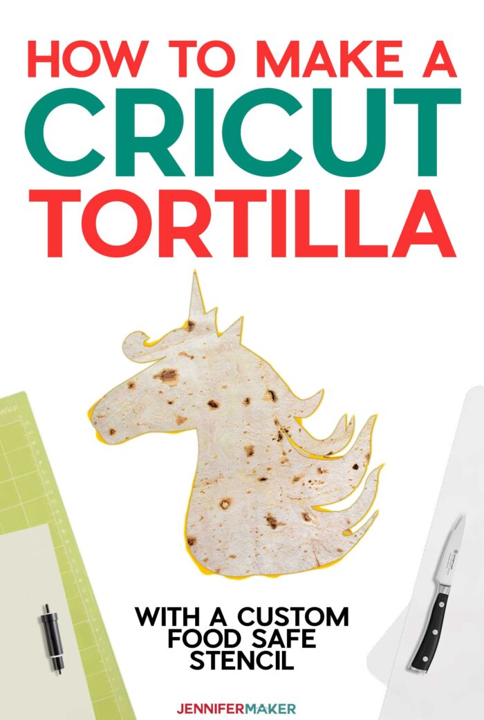 Make a Cricut Tortilla with a Food-Safe Reusable Stencil Cut on a Cricut #cricut #tiktok #quesadilla