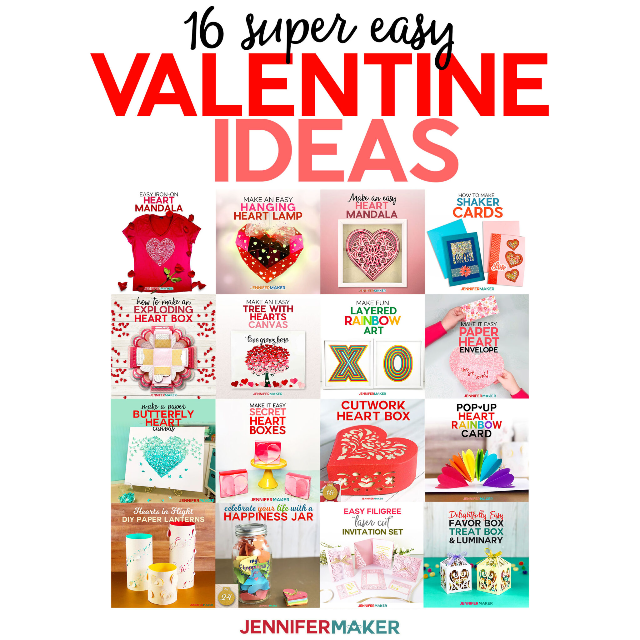 Cricut Valentine Ideas 16 Free Projects Cards And Crafts Jennifer Maker