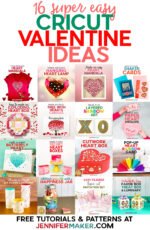 Cricut Valentine Ideas: 16 Free Projects, Cards, &amp; Crafts - Jennifer Maker