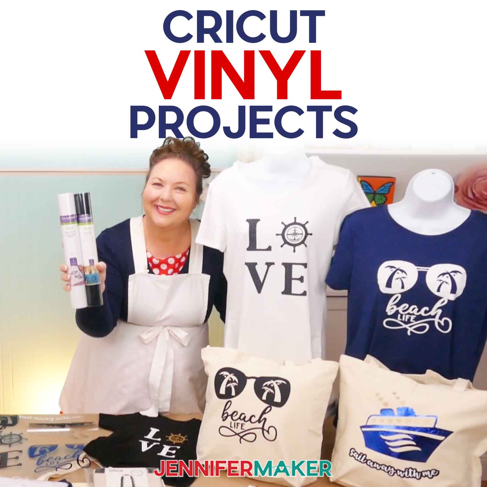Cricut Vinyl Projects – 100+ Ideas for Easy Vinyl Projects!