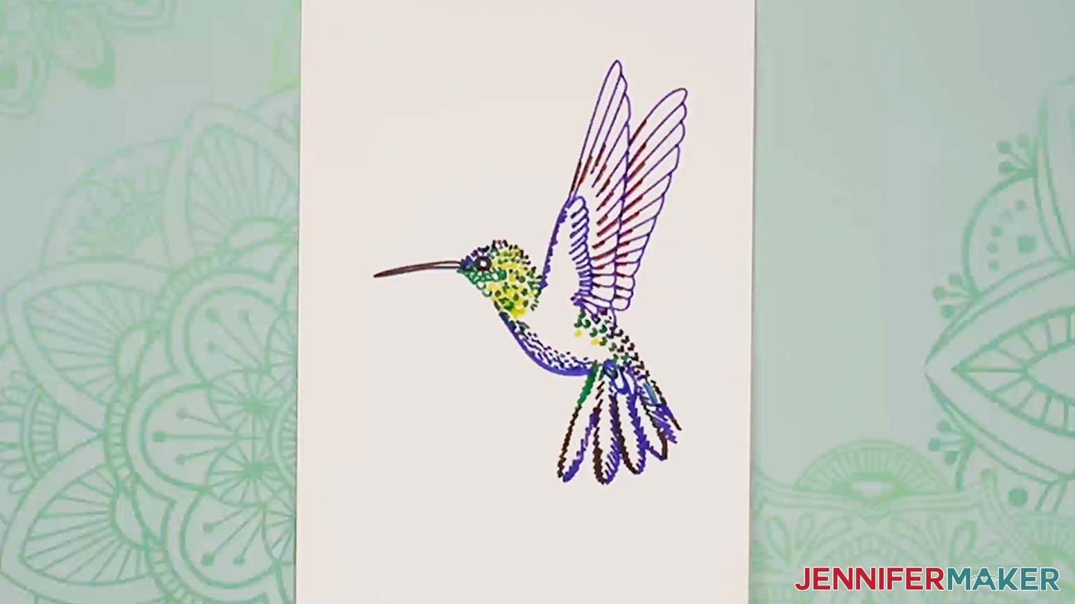 Hummingbird line drawing