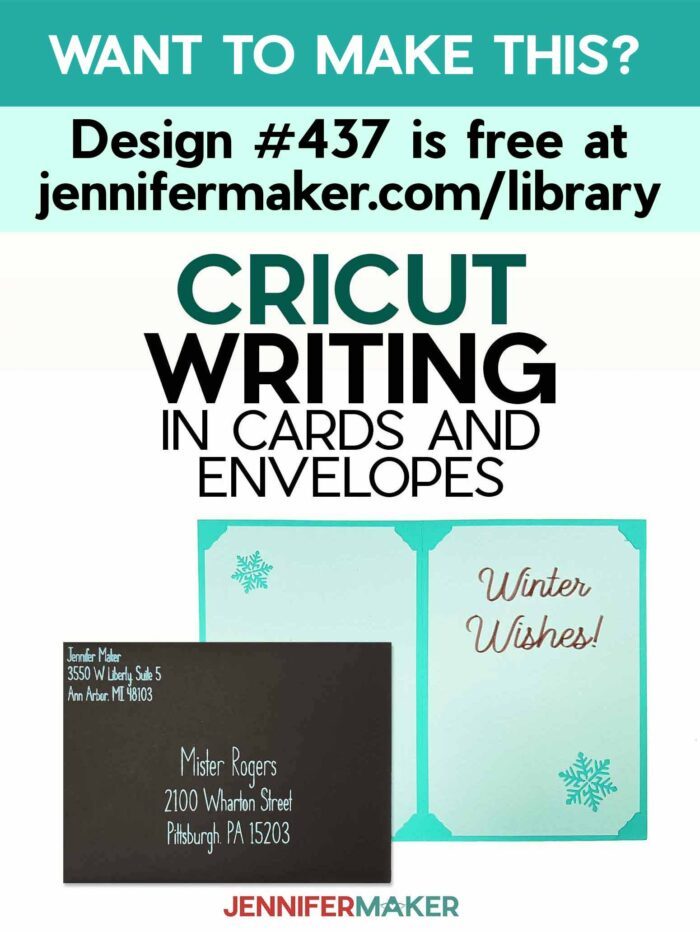 Get the free Cricut writing font tutorial and SVG in the free JenniferMaker Library