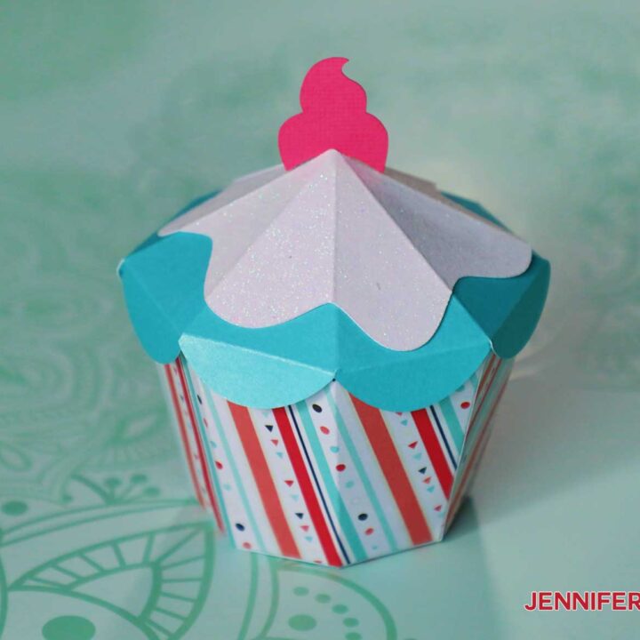 cupcake shaped box template