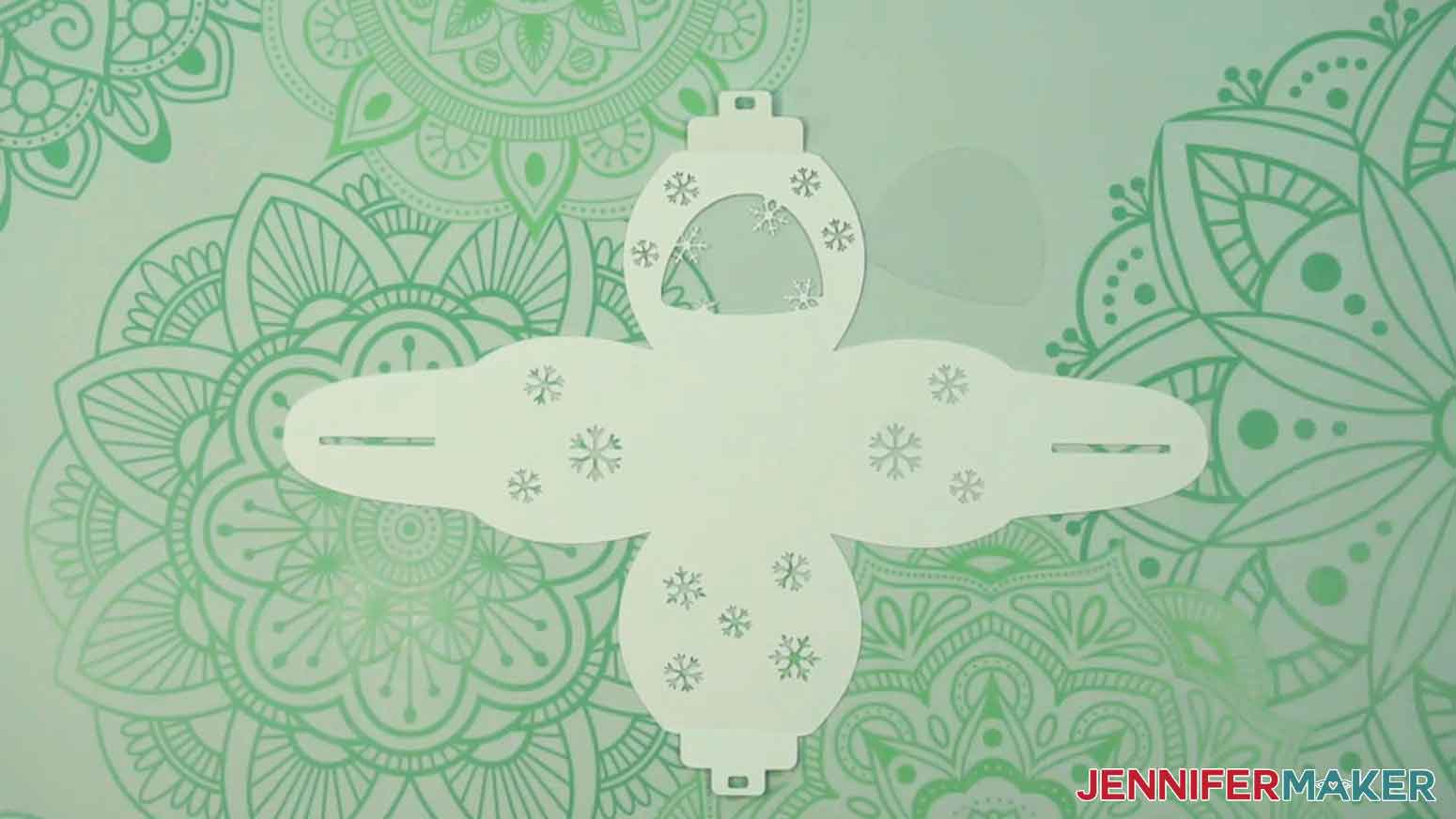All of the Curvy Keepsake Boxes snowflake design pieces cut and ready for assembly.
