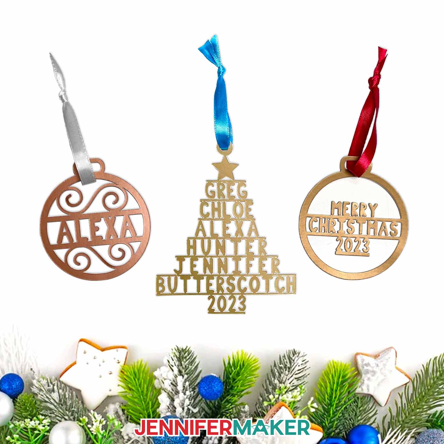 Customized Holiday Wood Ornaments (Ink Imprint)