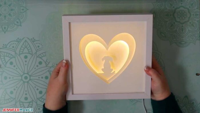 cricut light up shadow box