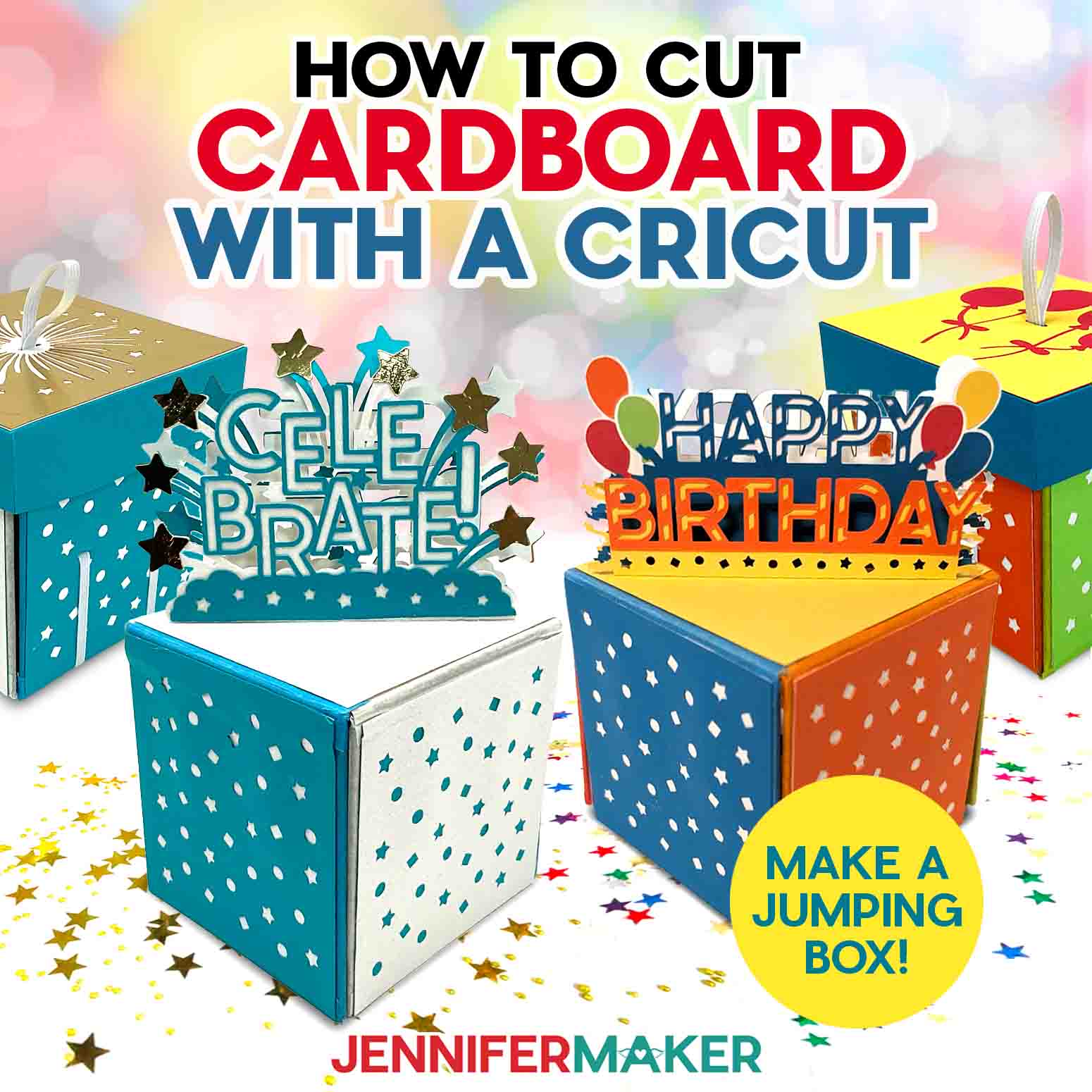 Make A Jumping Box: How To Cut Cardboard With Cricut