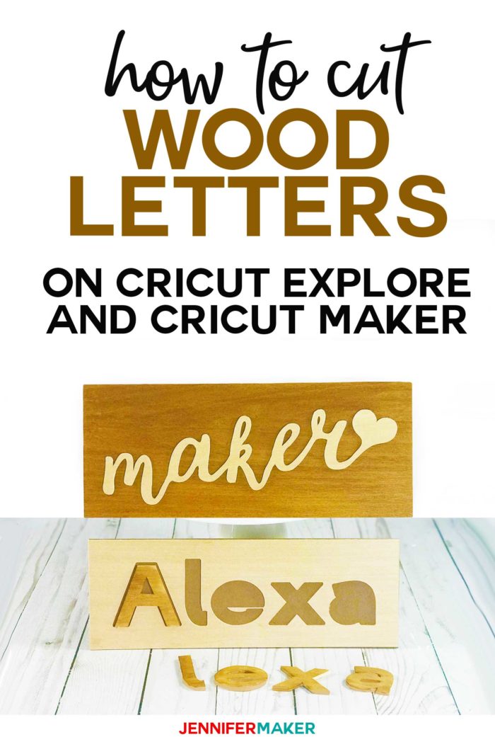 How to Cut Wood on your Cricut Maker or Explore (Signs, Name Puzzles, Cake  Toppers)  Ever wonder if you can cut out wood letters for signs, puzzles,  decor, or even cake