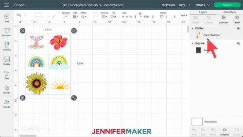 How to Make Stickers on a Cricut - Jennifer Maker