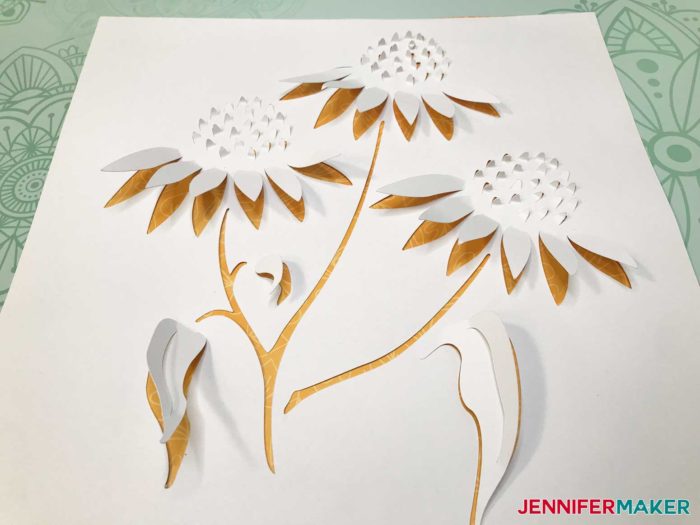 Dimensional Paper Art Flowers