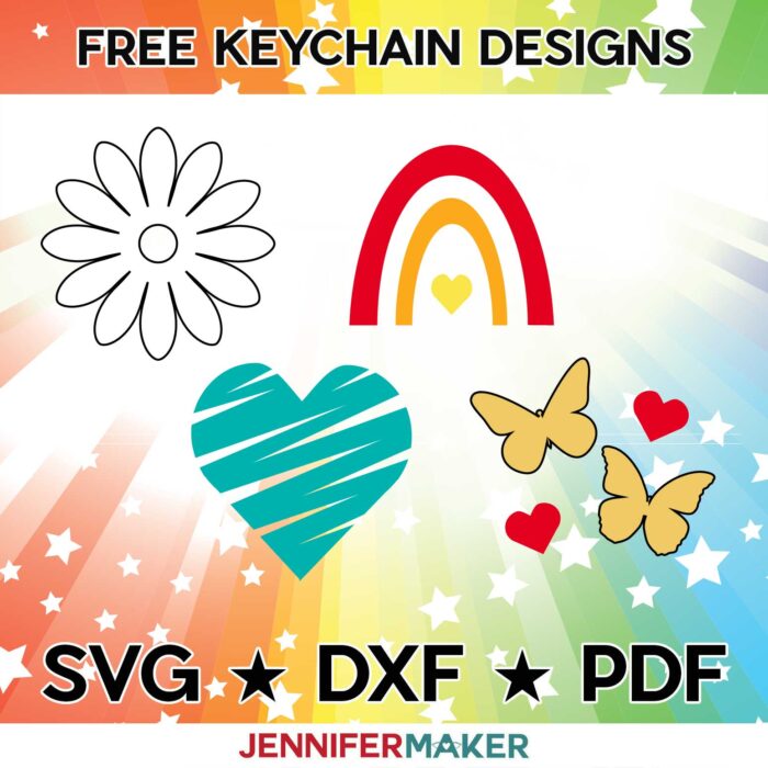 Free SVG Cut Files for Acrylic Keychains
