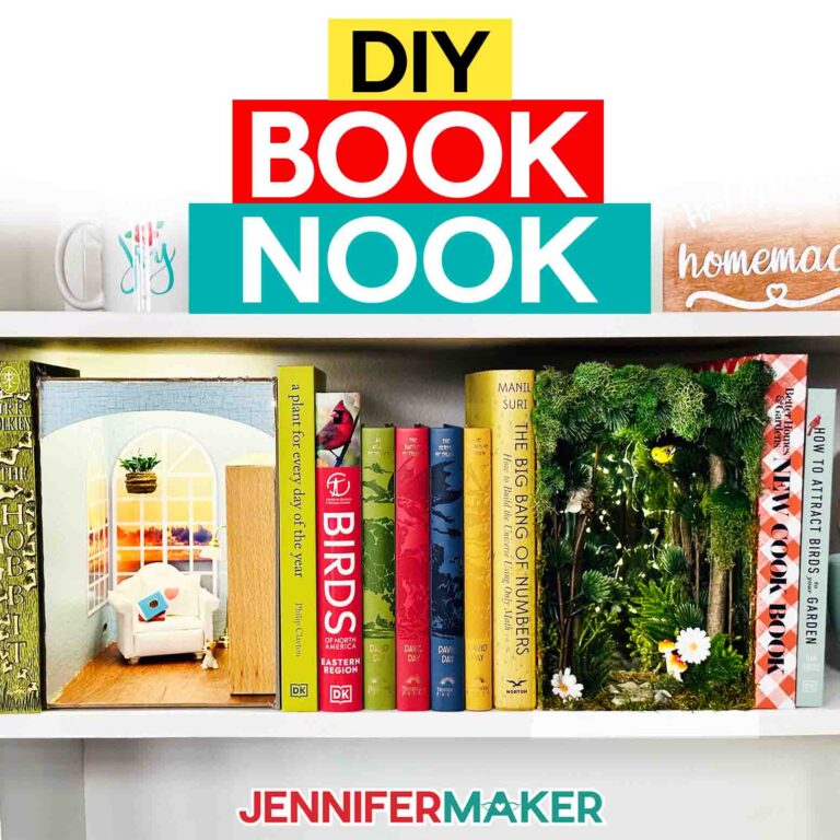 How to Make A DIY Book Nook or Bookshelf Insert!