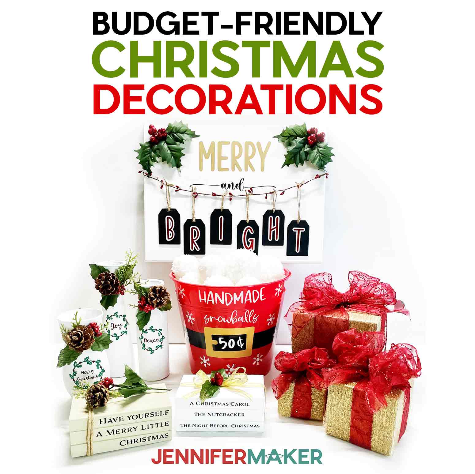 DIY Christmas Decorations on a Dollar Tree Budget