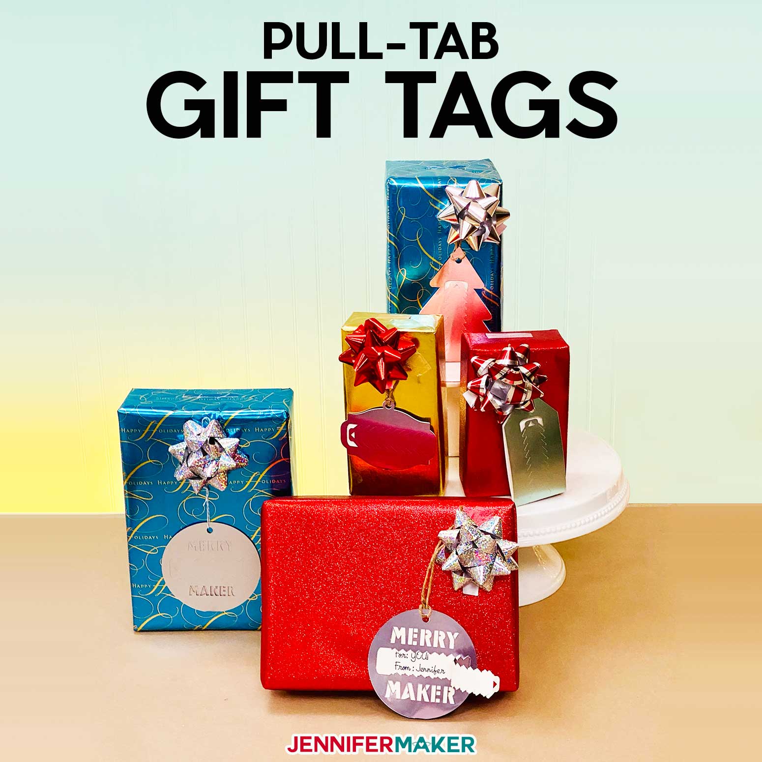 DIY Christmas Gift Tags: Pull-Tab Designs for No Peeking!