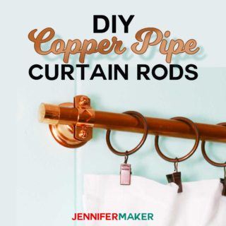 DIY Copper Pipe Curtain Rods for Under $15 - Jennifer Maker