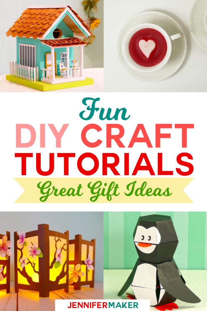 DIY Craft Tutorials, Fun to Make! | papercrafts | birdhouses | pop-up toys | teacup candles | full step-by-step tutorials and patterns! #diy #crafts #diygifts