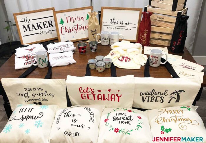 25+ Easy Cricut Christmas Gift Ideas - Sarah Maker