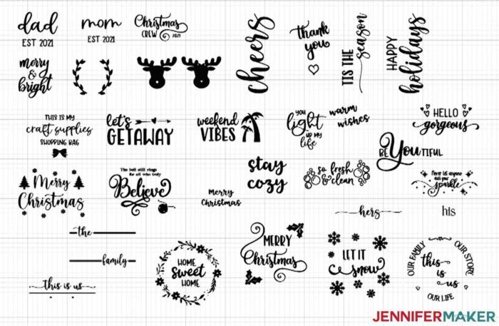 Free SVG Cut Files for the DIY Cricut Gift Ideas