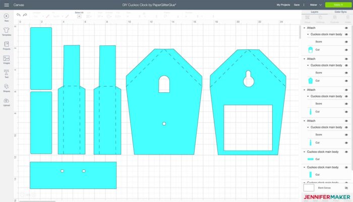 DIY Wall Clock With A Cuckoo Yes It Really Tells Time Jennifer Maker   Diy Cuckoo Clock Main Cricut Design Space 700x401 