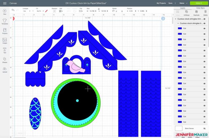 DIY Wall Clock With A Cuckoo Yes It Really Tells Time Jennifer Maker   Diy Cuckoo Clock Trim Cricut Design Space 680x450 