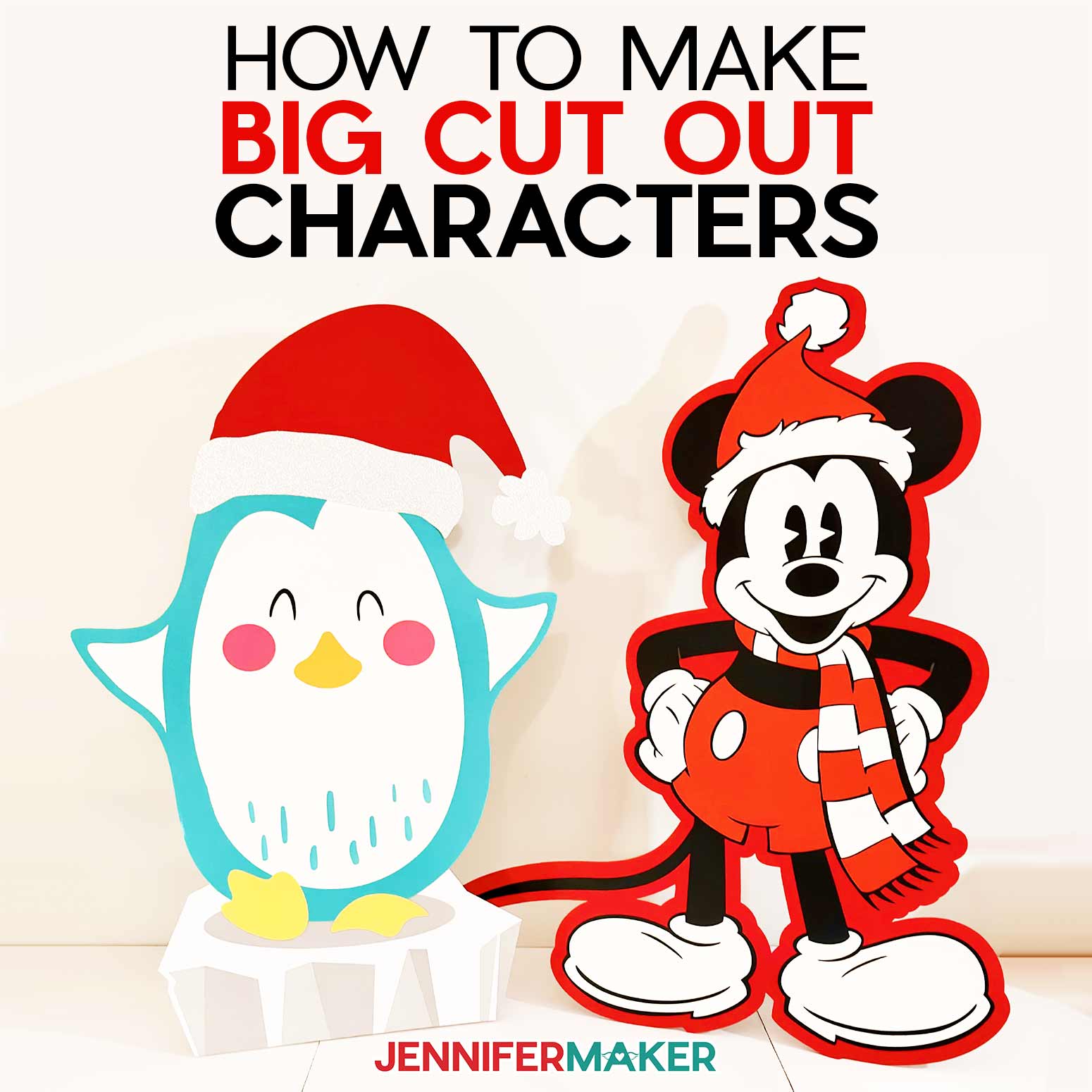 DIY Cut Out Characters Larger Than Your Mat… with Stands!